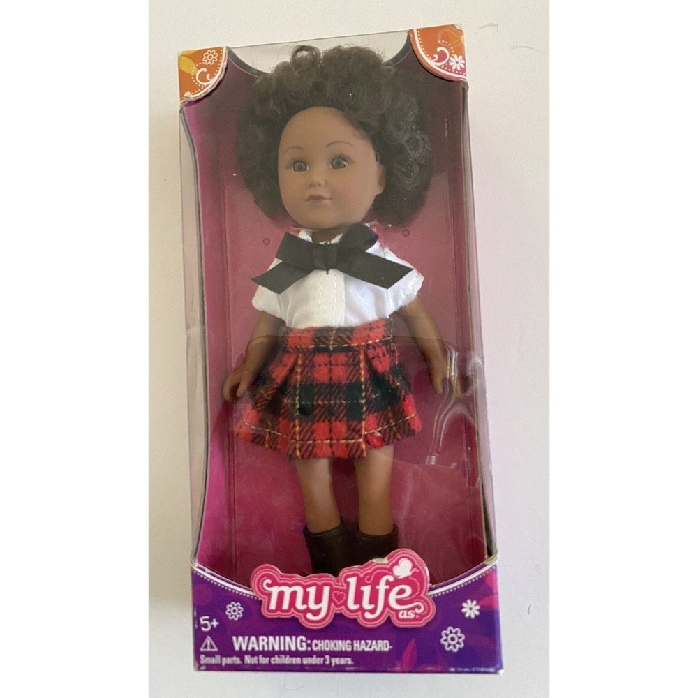 My Life As Doll Mini Doll 7" AA African‎ American School Girl NEW 2016